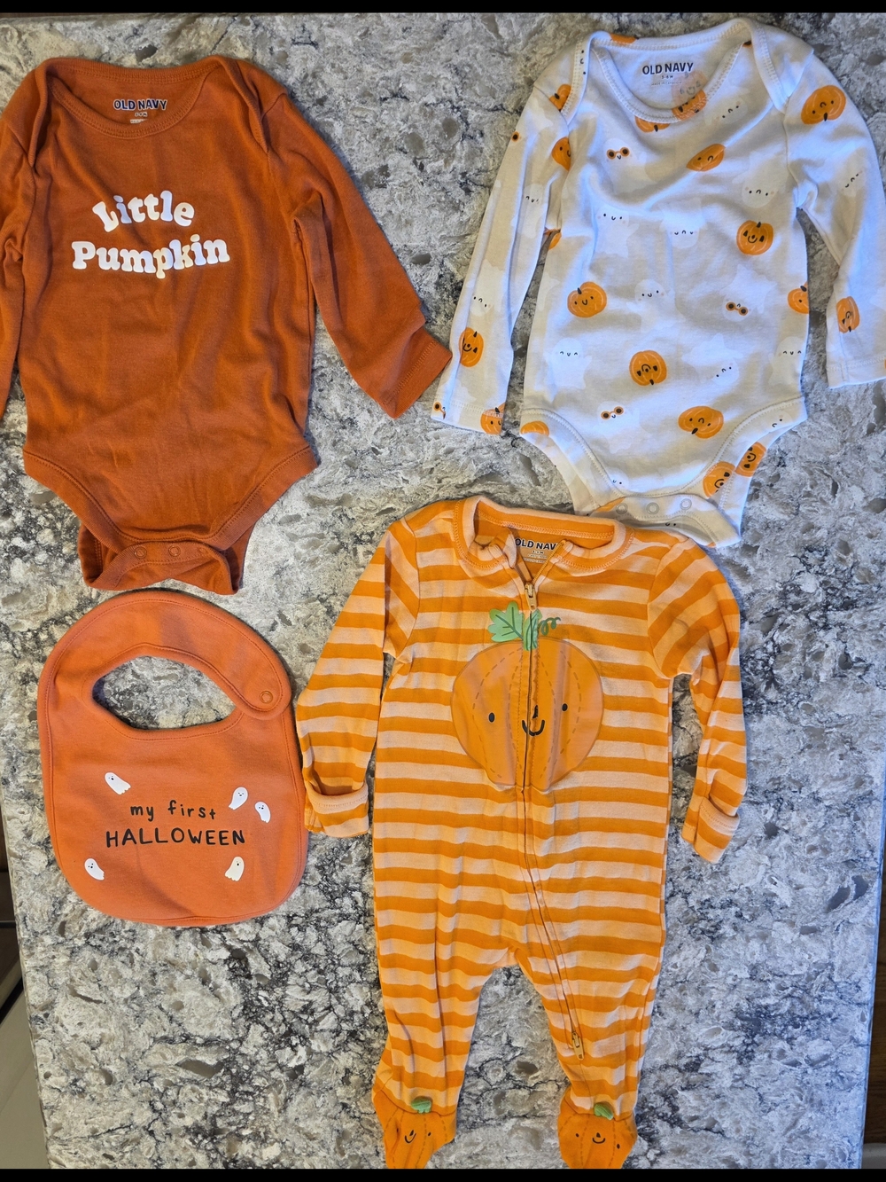 3-6m Old Navy Halloween / Pumpkin Clothing Set